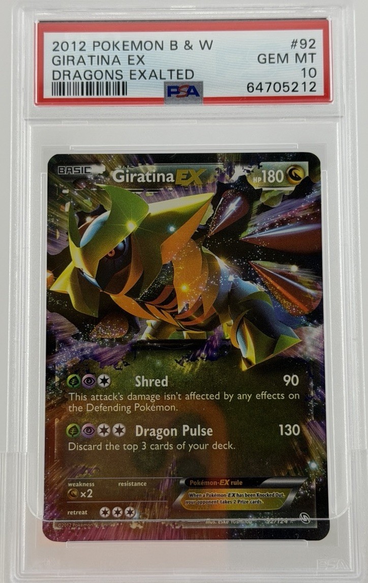 2012 Pokemon Black & White Dragons Exalted Giratina EX 92