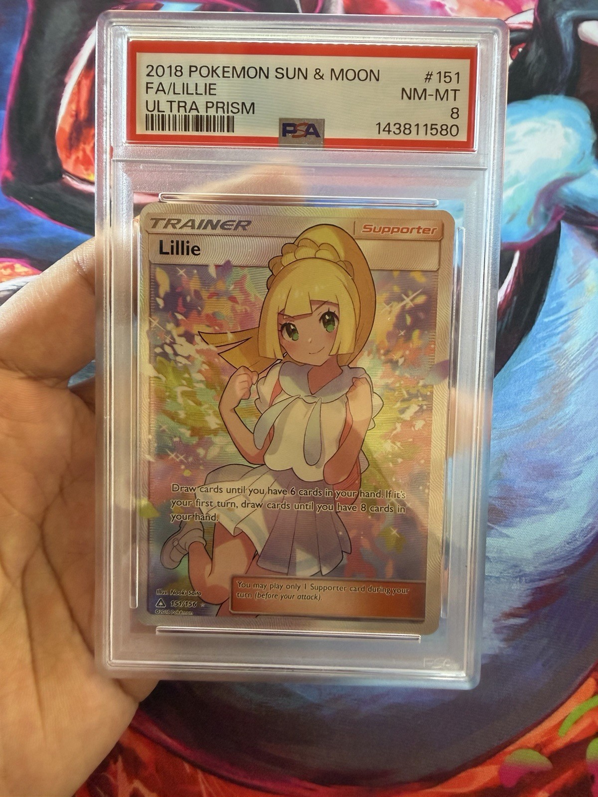 2018 Pokemon Sun & Moon Ultra Prism Full Art/Lillie 151