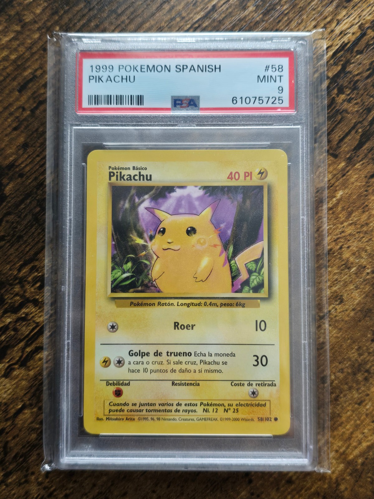 1999 Pokemon Spanish Pikachu 58