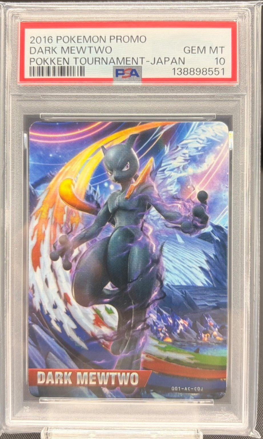 2016 Pokemon Promo Pokken Tournament Dark Mewtwo Japan