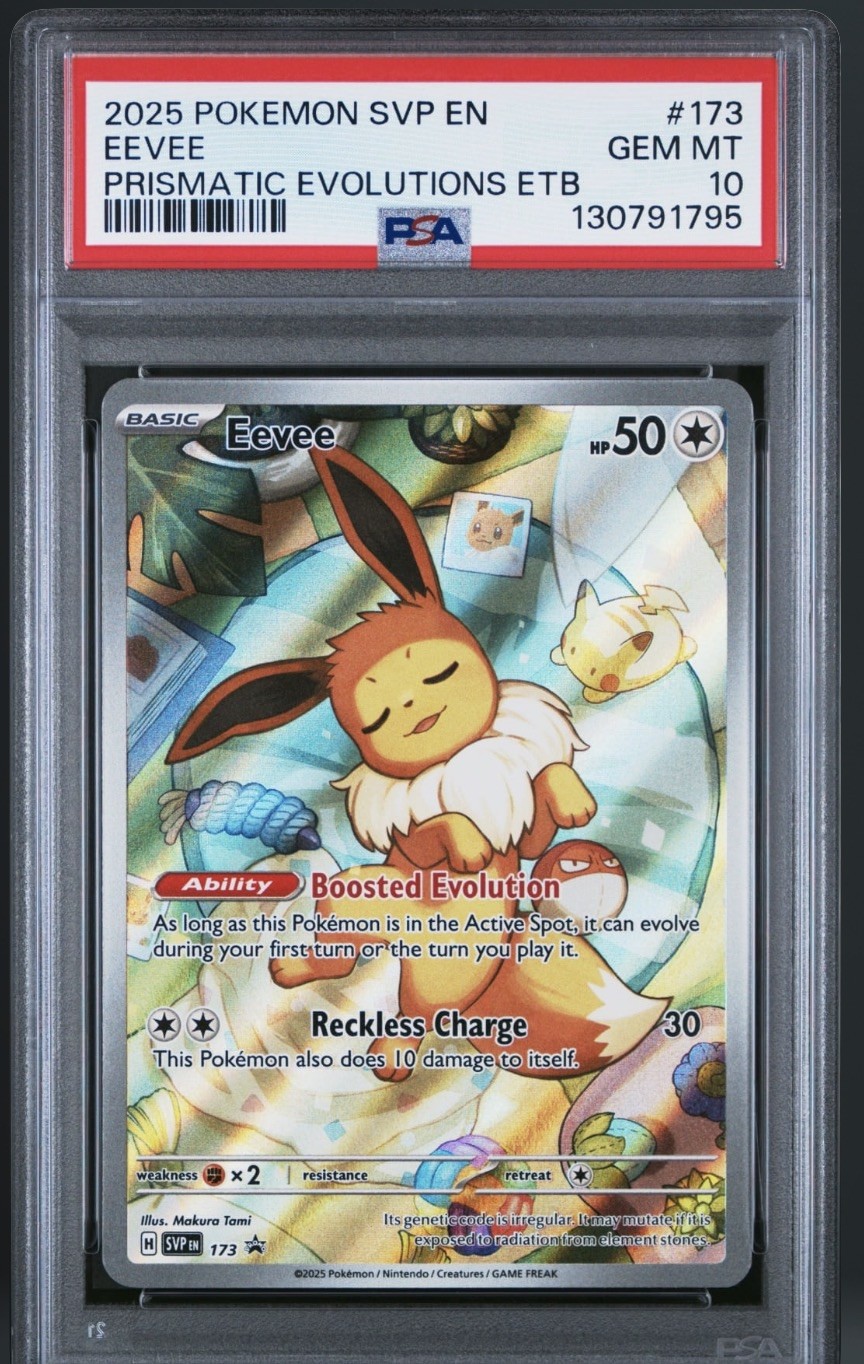 2025 Pokemon Svp EN-SV Black Star Promo Eevee Prismatic Evolutions Elite Trainer Box 173