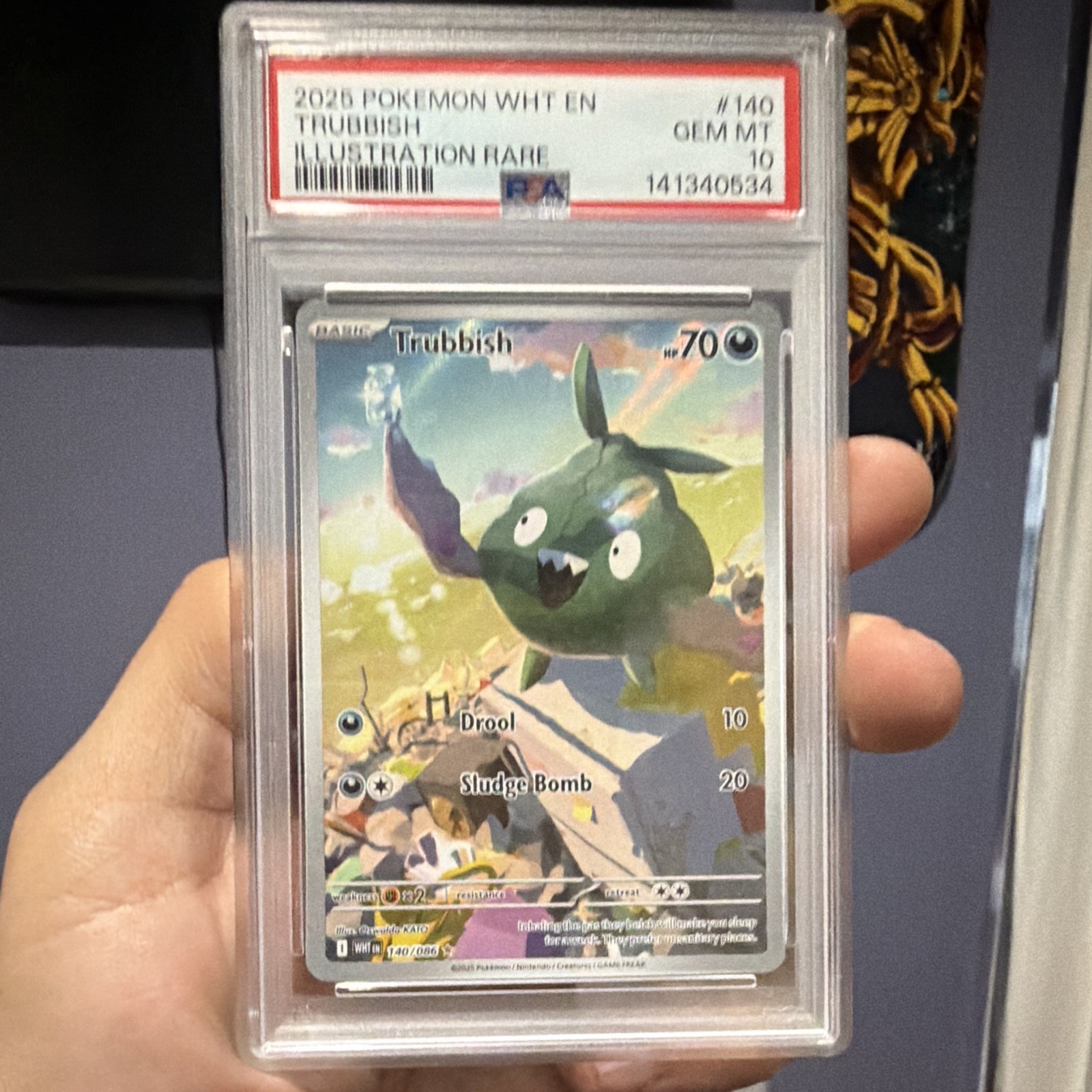 2025 Pokemon Wht EN-White Flare Trubbish Illustration Rare 140