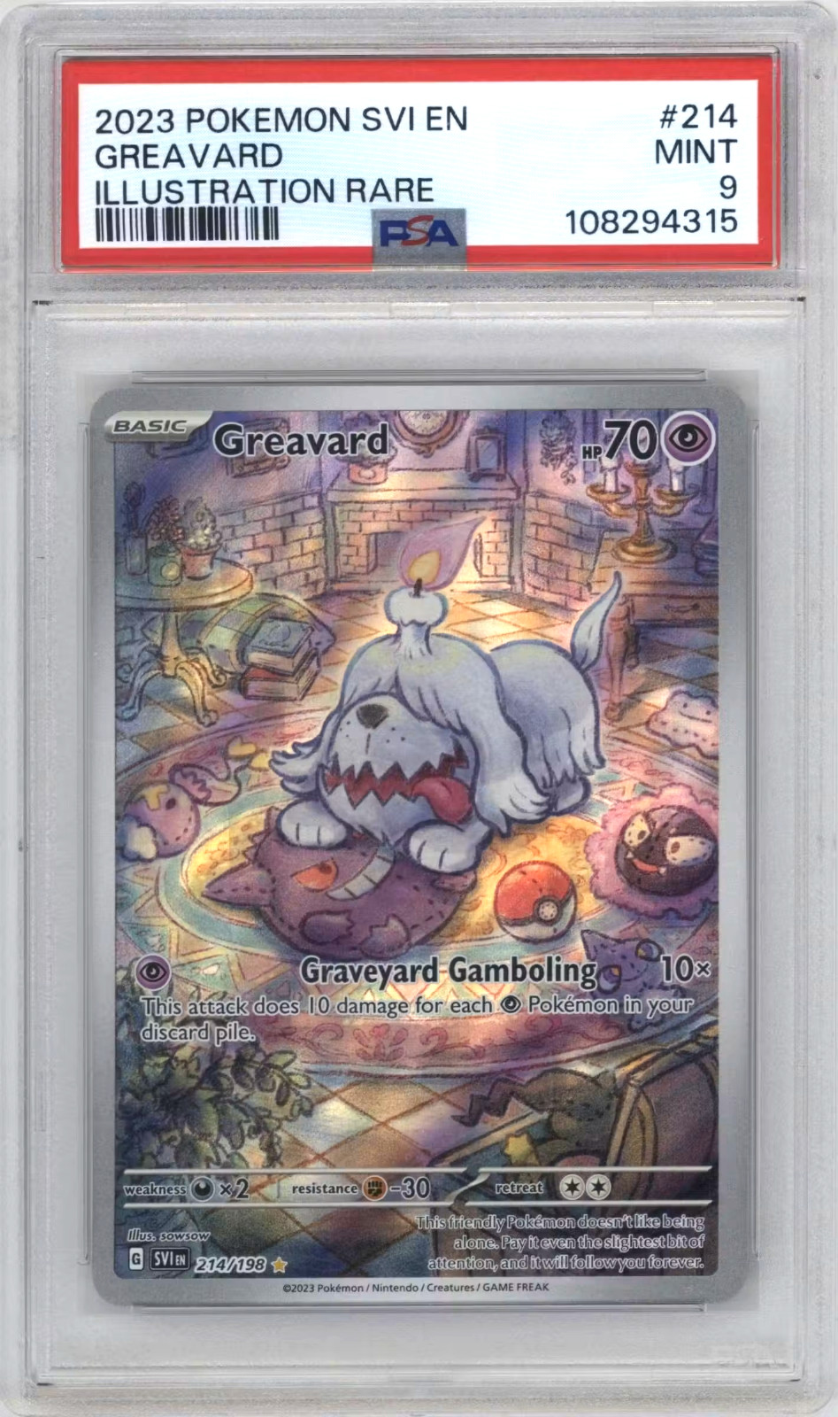 2023 Pokemon Svi EN-Scarlet & Violet Greavard Illustration Rare 214