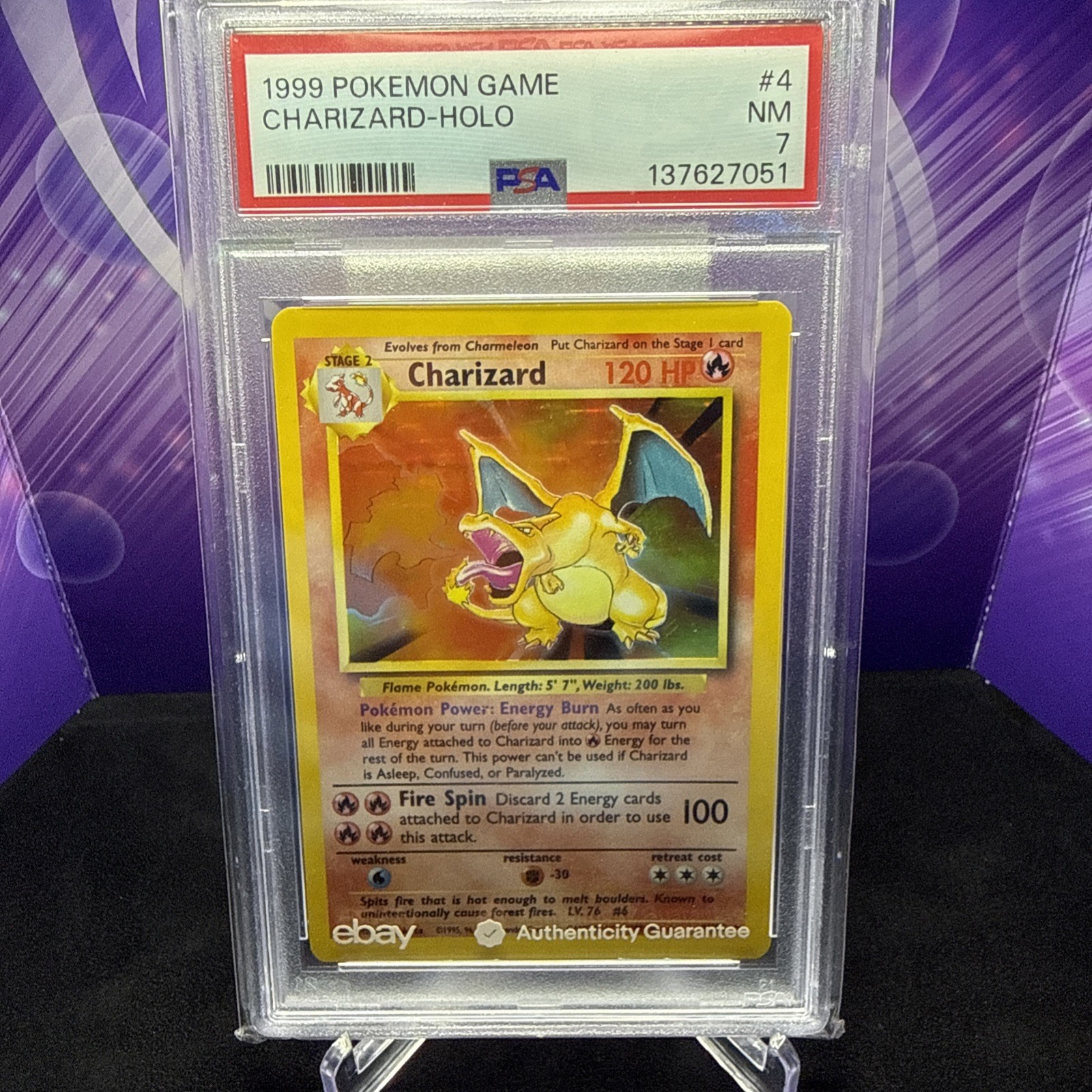 1999 Pokemon Game Charizard-Holo 4