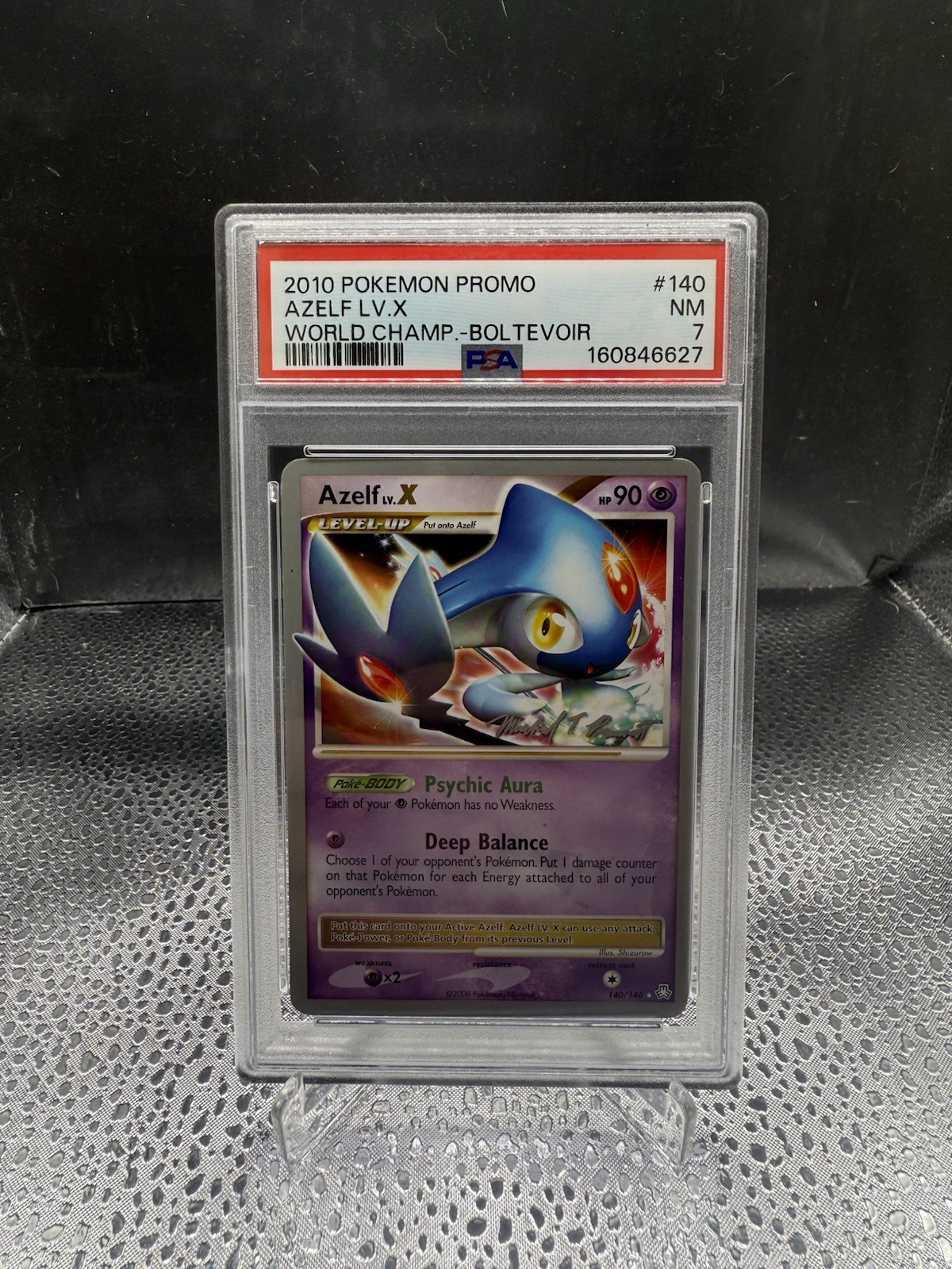 2010 Pokemon World Championships Promo Azelf LV.X Boltevoir 140