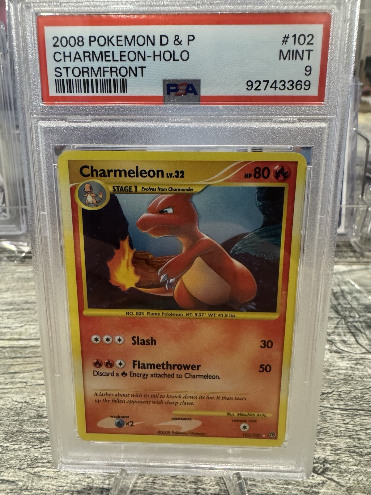 2008 Pokemon Diamond & Pearl Stormfront Charmeleon-Holo 102