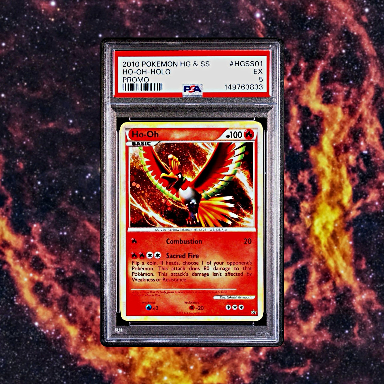 2010 Pokemon Heartgold & Soulsilver Promo HO-Oh-Holo HGSS01