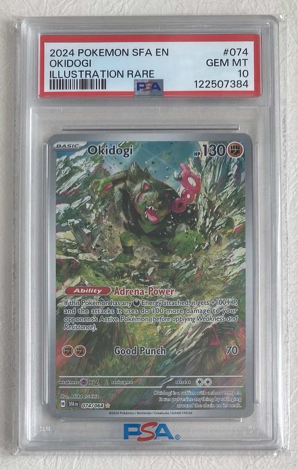 2024 Pokemon Sfa EN-Shrouded Fable Okidogi Illustration Rare 074