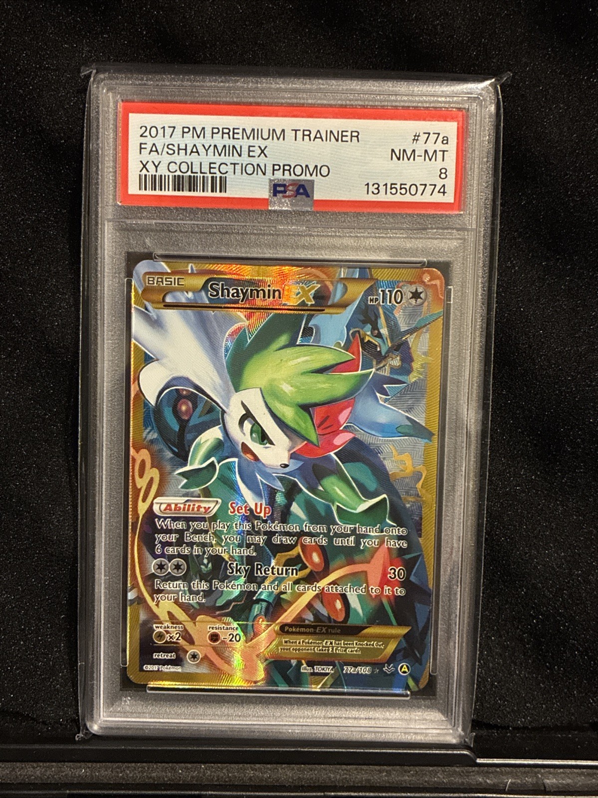 2017 Pokemon Premium Trainer XY Collection Promo Full Art/Shaymin EX 77a