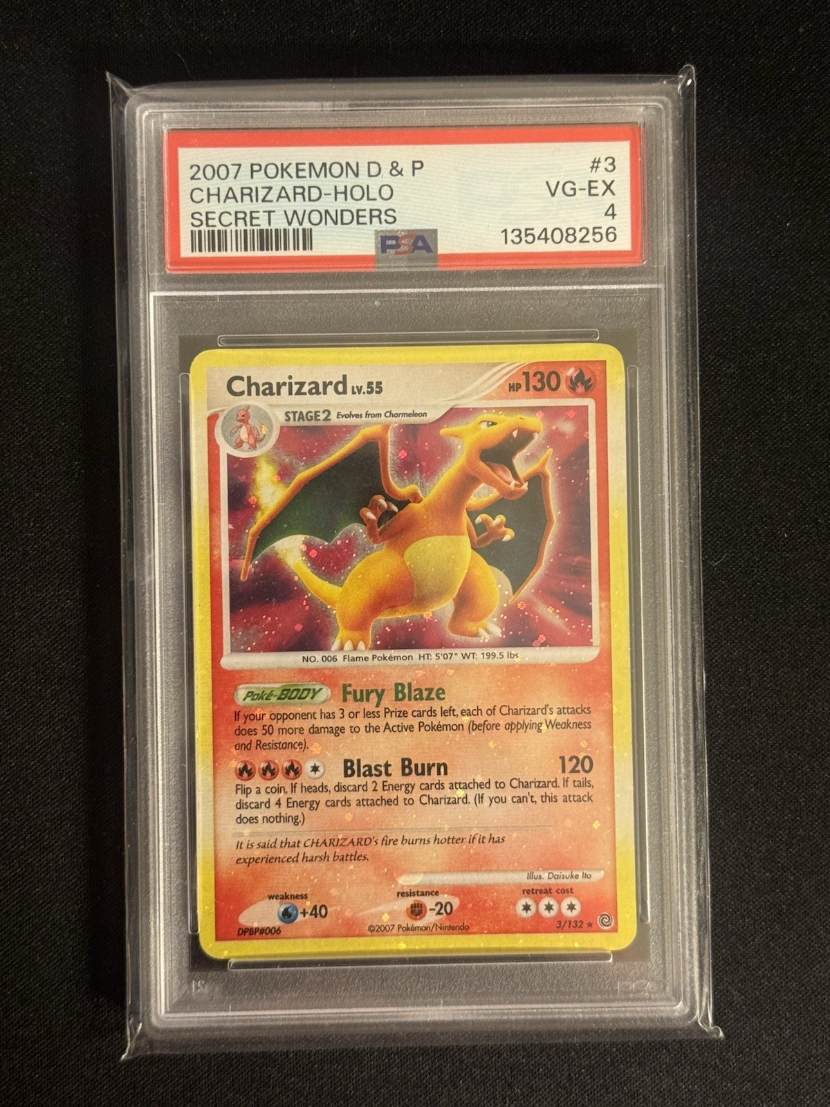 2007 Pokemon Diamond & Pearl Secret Wonders Charizard-Holo 3