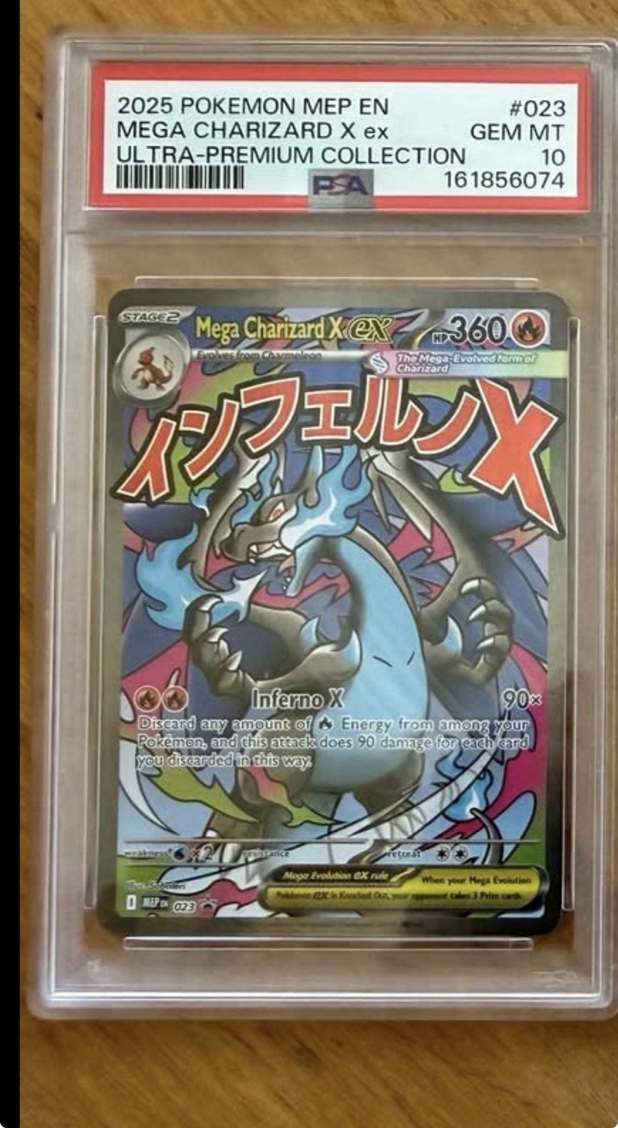 2025 Pokemon Mep EN-Me Black Star Promo Mega Charizard X EX Mega Charizard X EX Ultra-Premium Collection 023