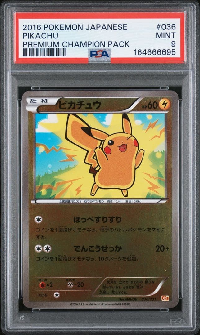 2016 Pokemon Japanese Premium Champion Pack Pikachu 036