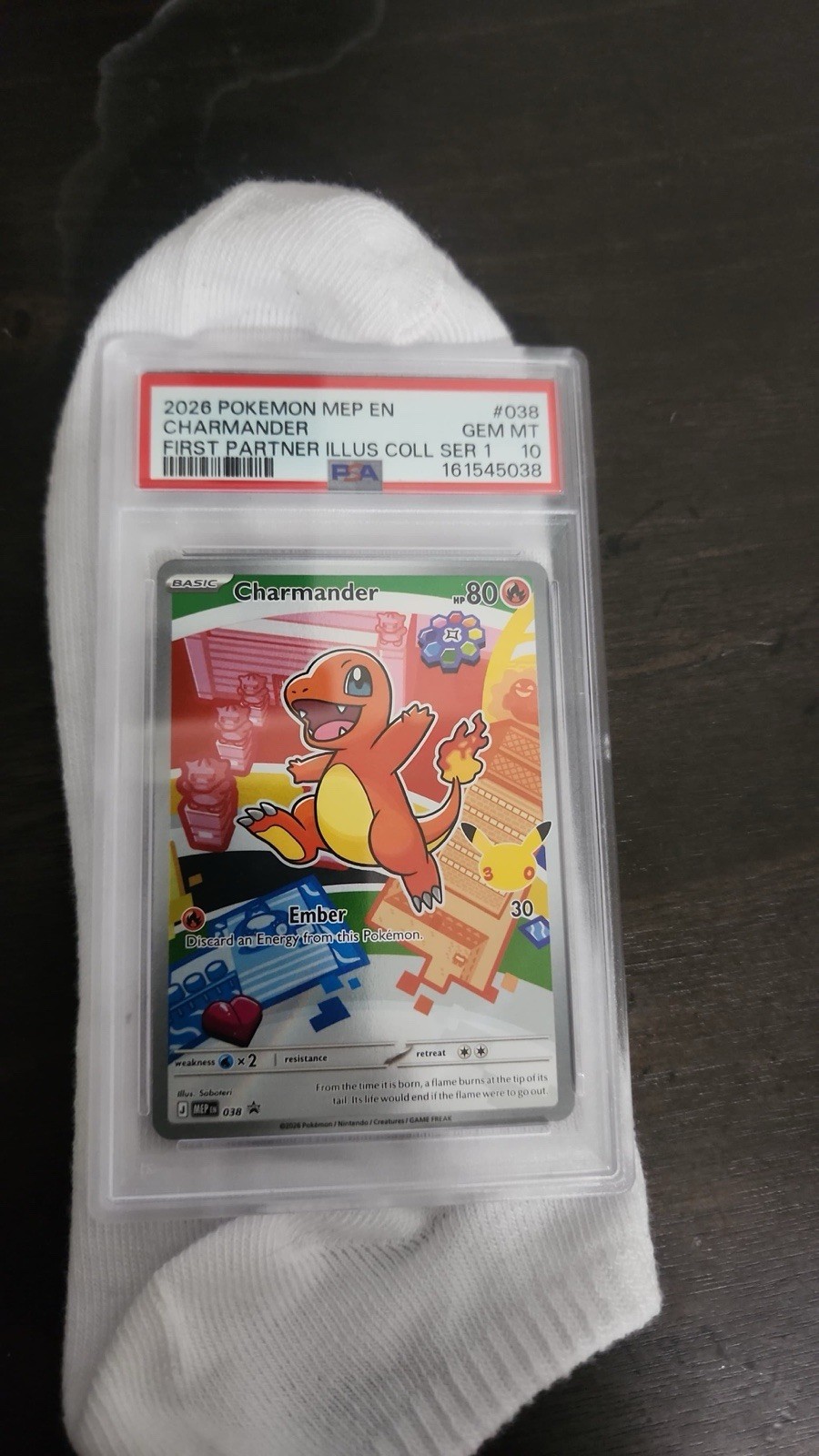 2026 Pokemon Mep EN-Me Black Star Promo Charmander First Partner Illustration Collection Series 1 038