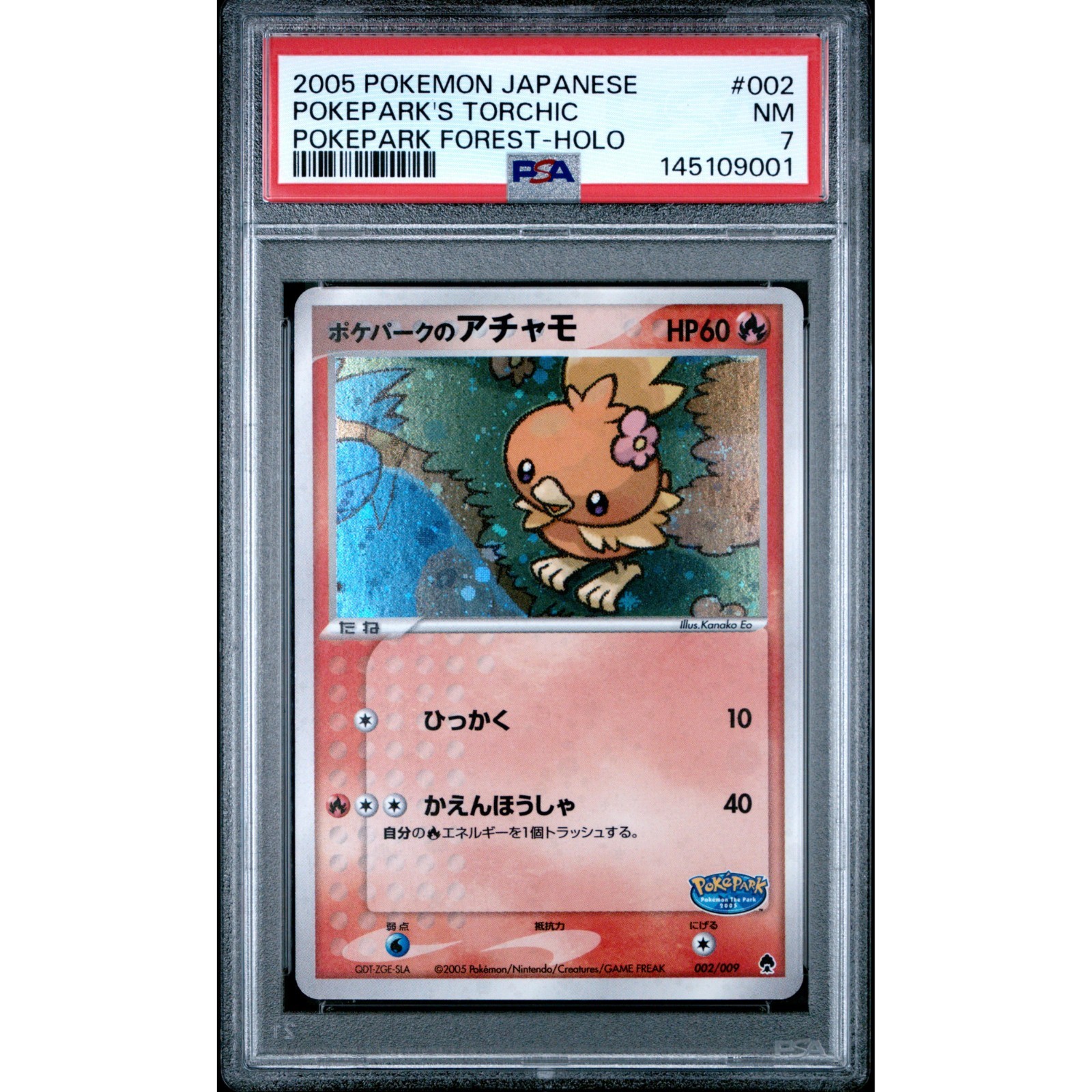 2005 Pokemon Japanese Pokepark Forest Pokepark's Torchic-Holo 002
