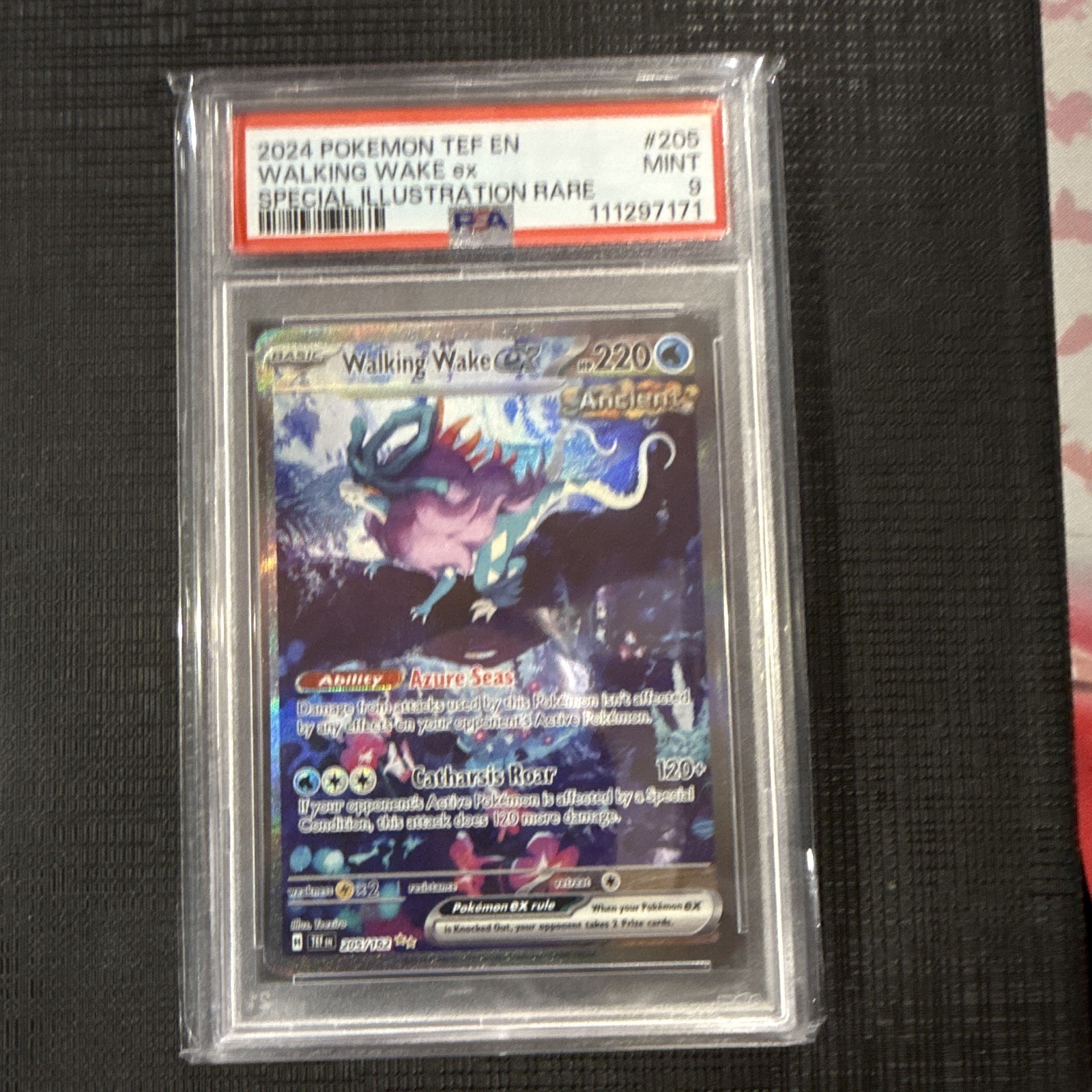 2024 Pokemon Tef EN-Temporal Forces Walking Wake EX Special Illustration Rare 205