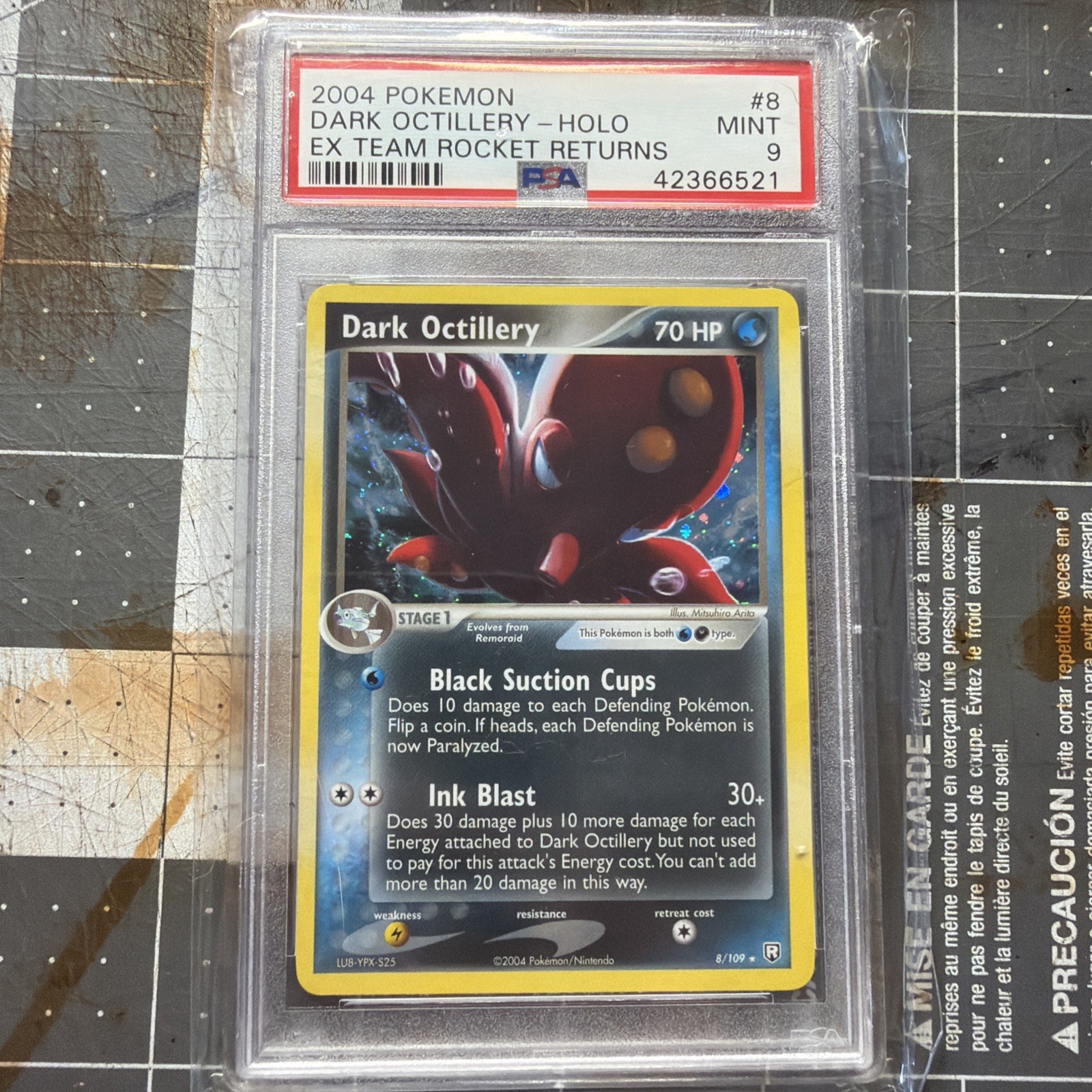 2004 Pokemon EX Team Rocket Returns Dark Octillery-Holo 8