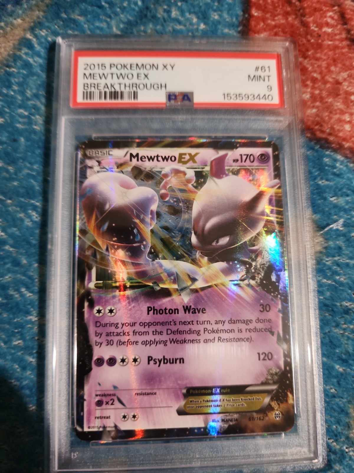 2015 Pokemon XY Breakthrough Mewtwo EX 61