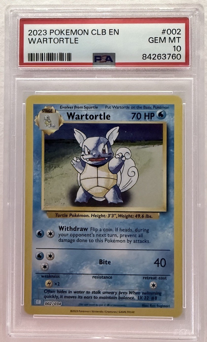 2023 Pokemon Clb-Trading Card Game Classic Blastoise & Suicune EX Deck Wartortle 002