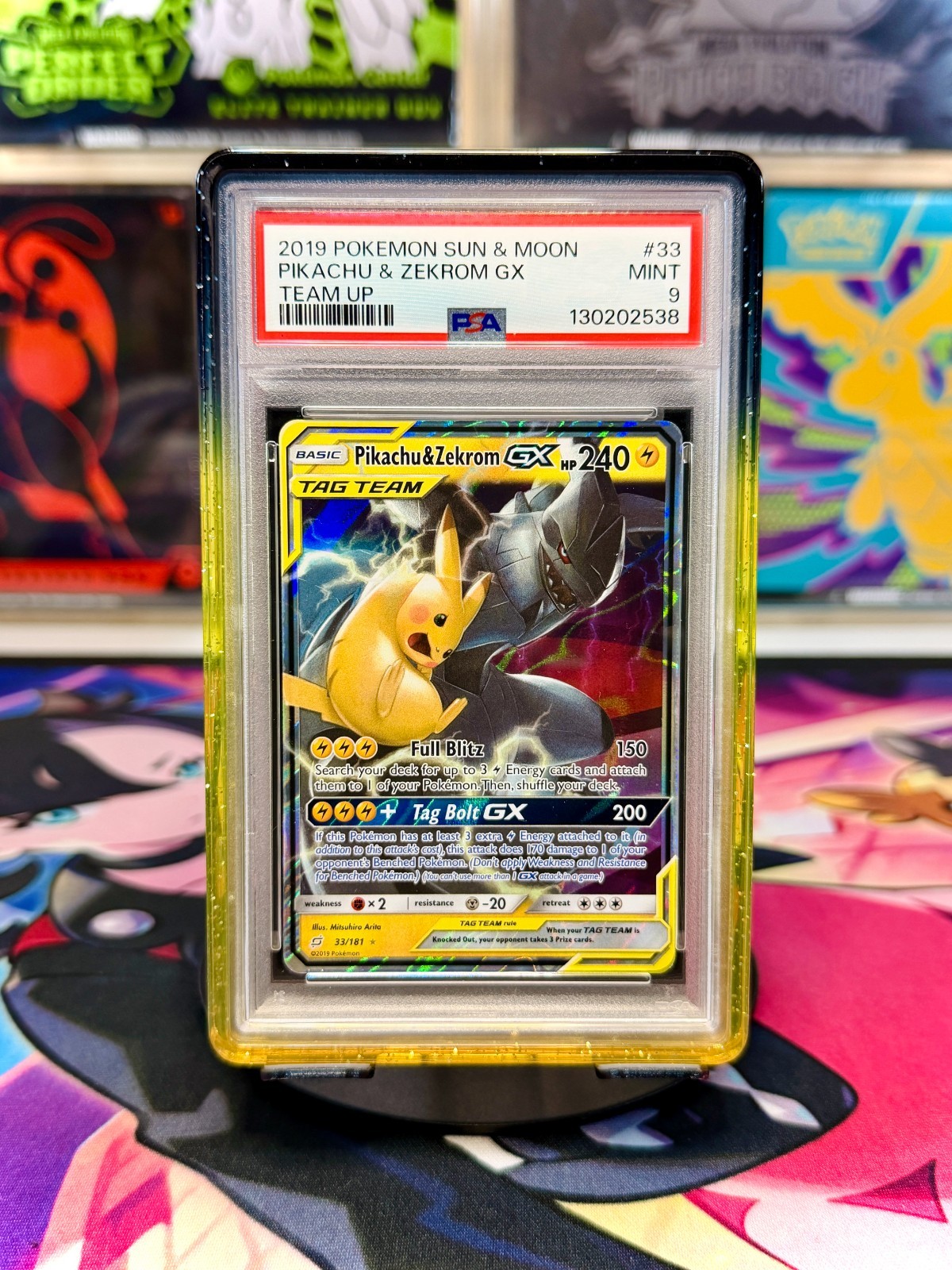 2019 Pokemon Sun & Moon Team Up Pikachu & Zekrom GX 33