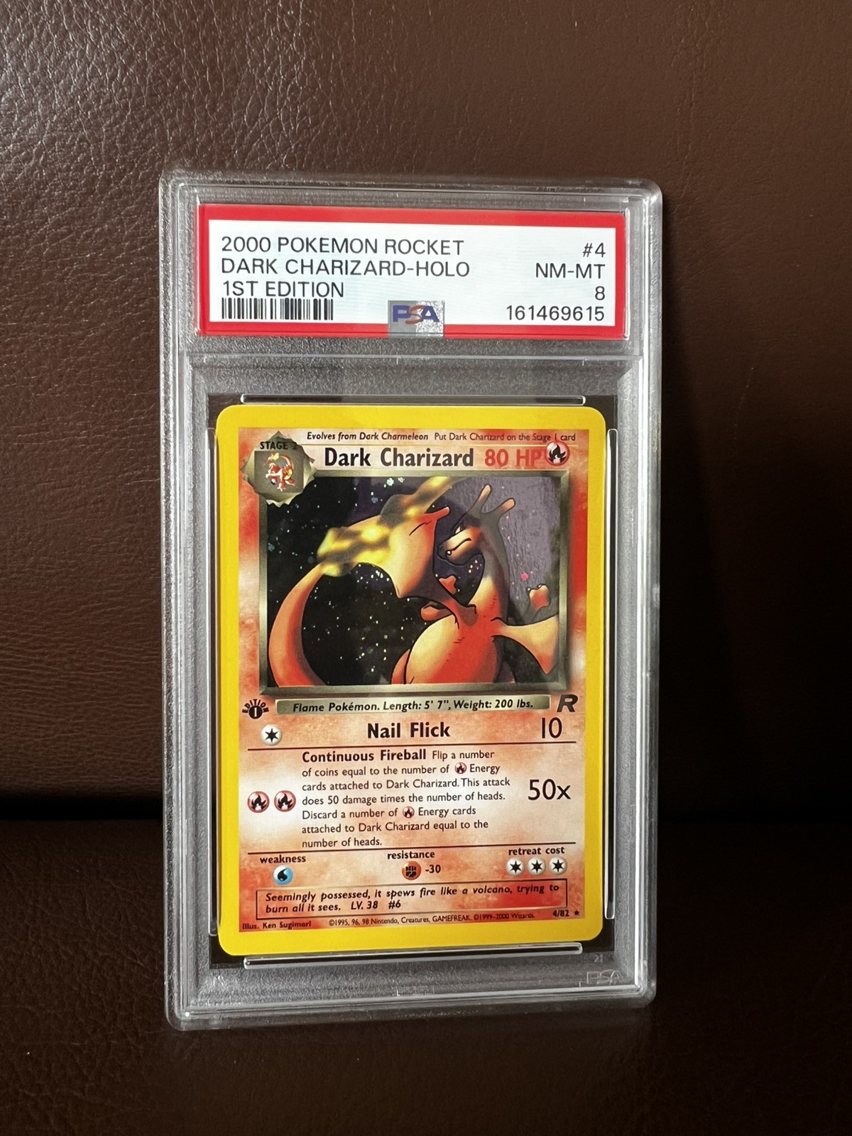 2000 Pokemon Rocket Dark Charizard-Holo 1st Edition 4