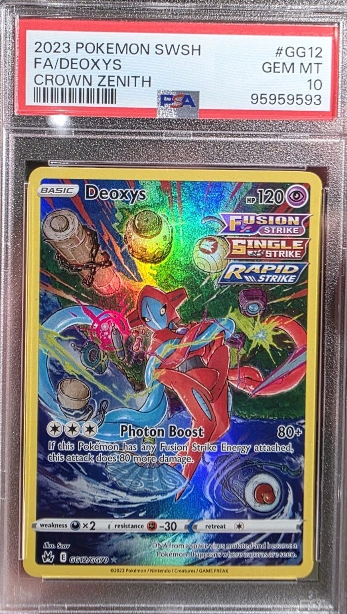 2023 Pokemon Sword and Shield Crown Zenith Full Art/Deoxys GG12