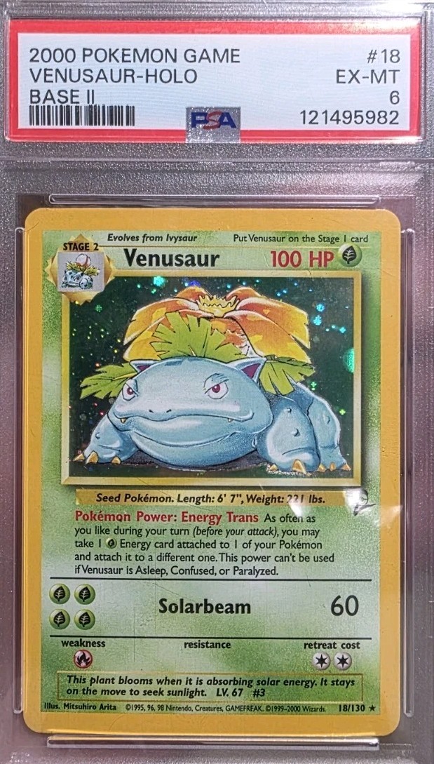 2000 Pokemon Game II Venusaur-Holo 18