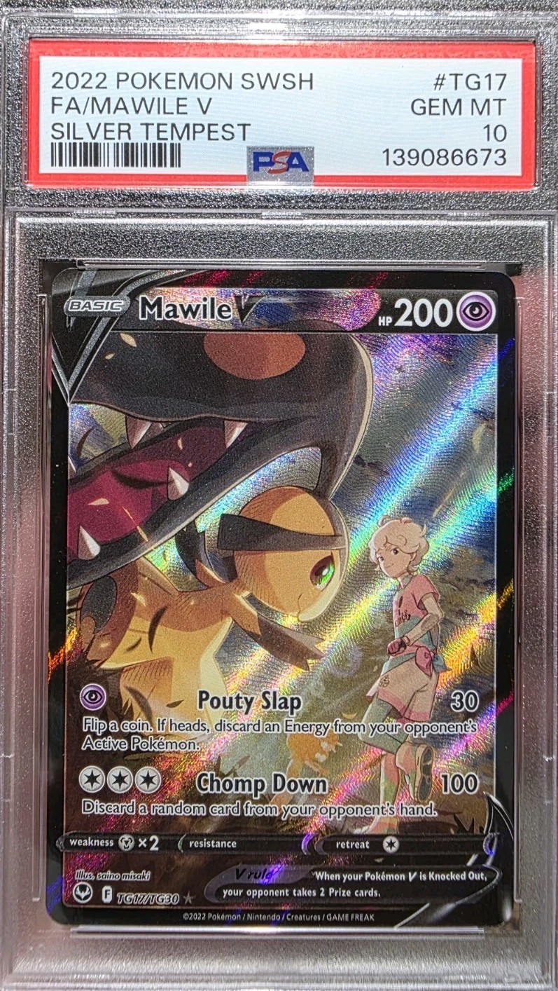 2022 Pokemon Sword & Shield Silver Tempest Full Art/Mawile V TG17