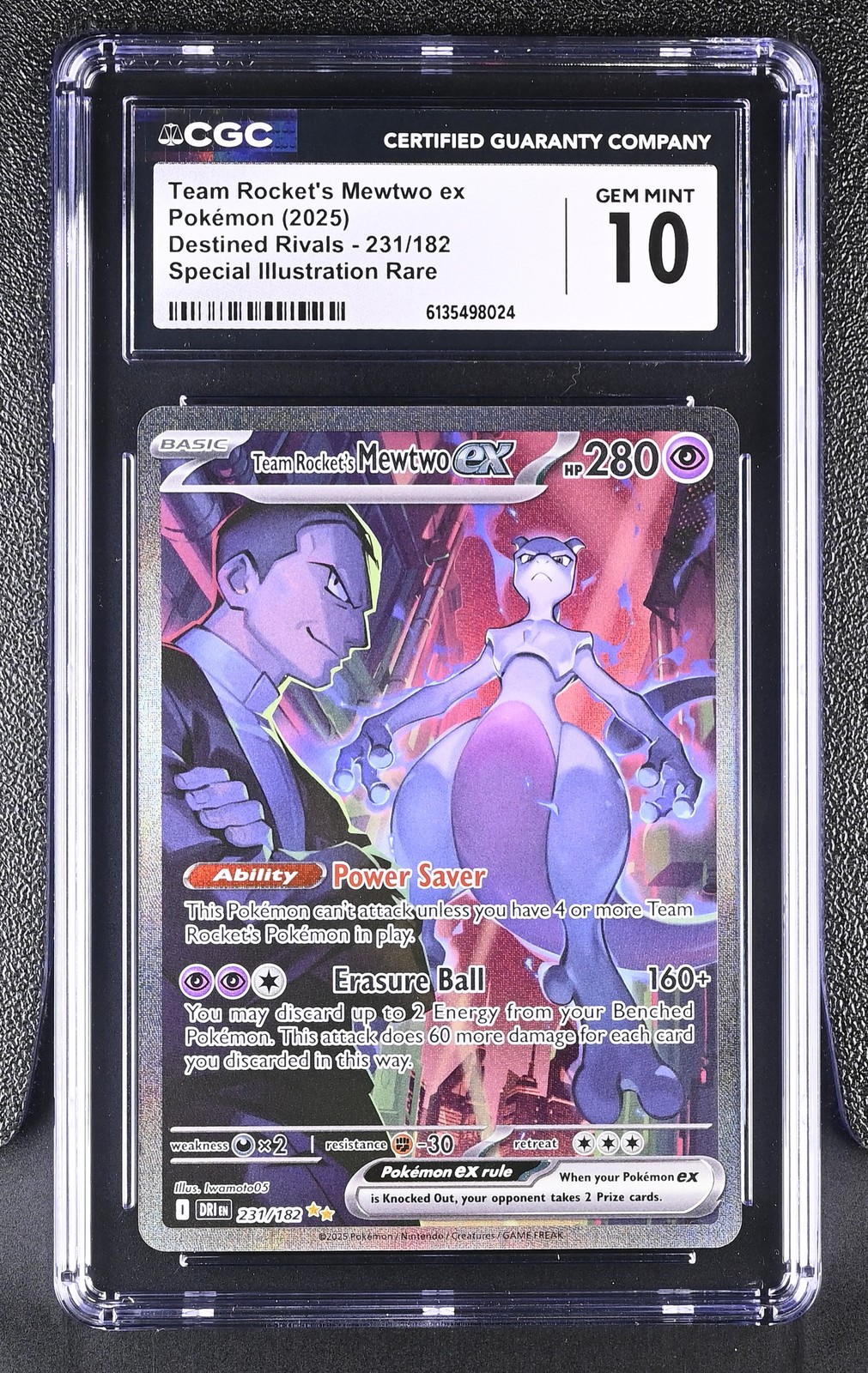 2025 Destined Rivals - DRI EN - English Team Rocket's Mewtwo ex Special Illustration Rare (Holo) 231/182