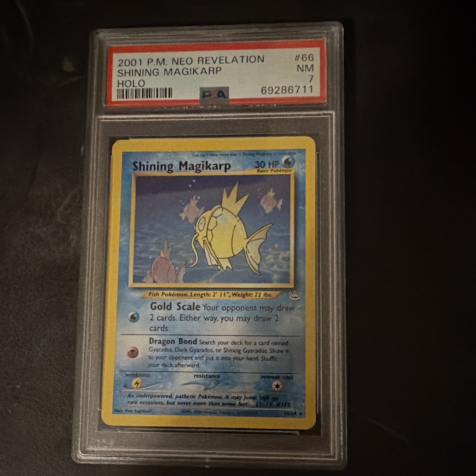 2001 Pokemon Neo Revelation Shining Magikarp-Holo 66